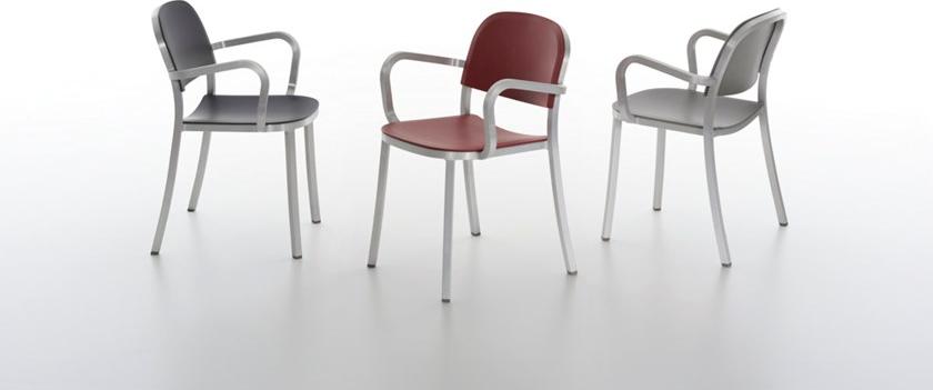 Emeco Стул из полипропилена штабелируемый с подлокотниками 1 inch sun-id-1366901 - Вид №9