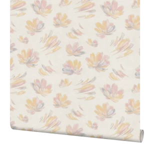 Обои флизелиновые Palitra Home Vanille желто-розовые 1.06 м 370-36