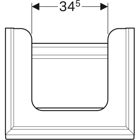 500.556.JI.1 Шкафчик для раковины Geberit Citterio, с одним выдвижным ящиком Geberit  - Вид №15