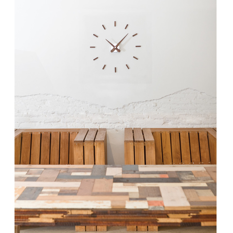 082566 Настенные часы сталь венге Nomon Sunset - Вид №2