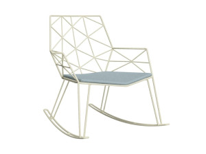 Стальное кресло-качалка