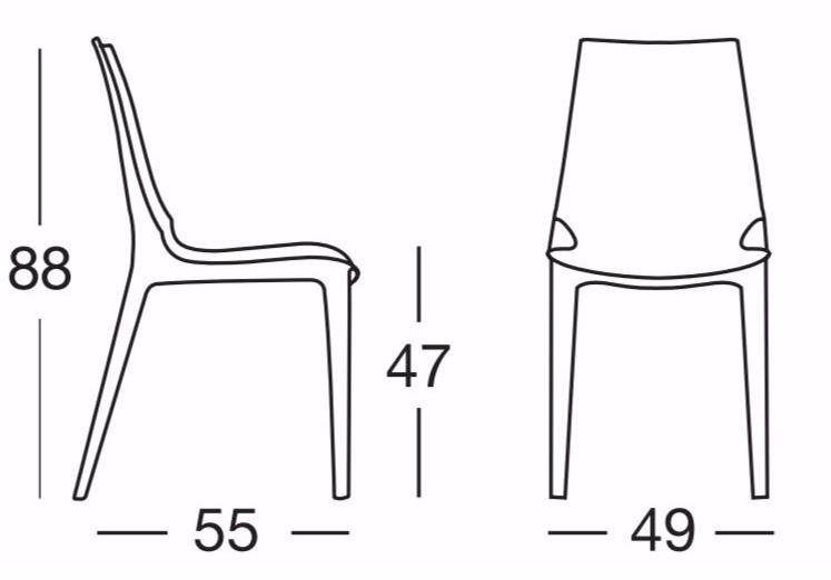 SCAB DESIGN Штабелируемый стул из поликарбоната Vanity sun-id-1364548 - Вид №7