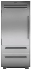 Sub-Zero Комбинированный холодильник с выдвижным ящиком из нержавеющей стали Pro 48