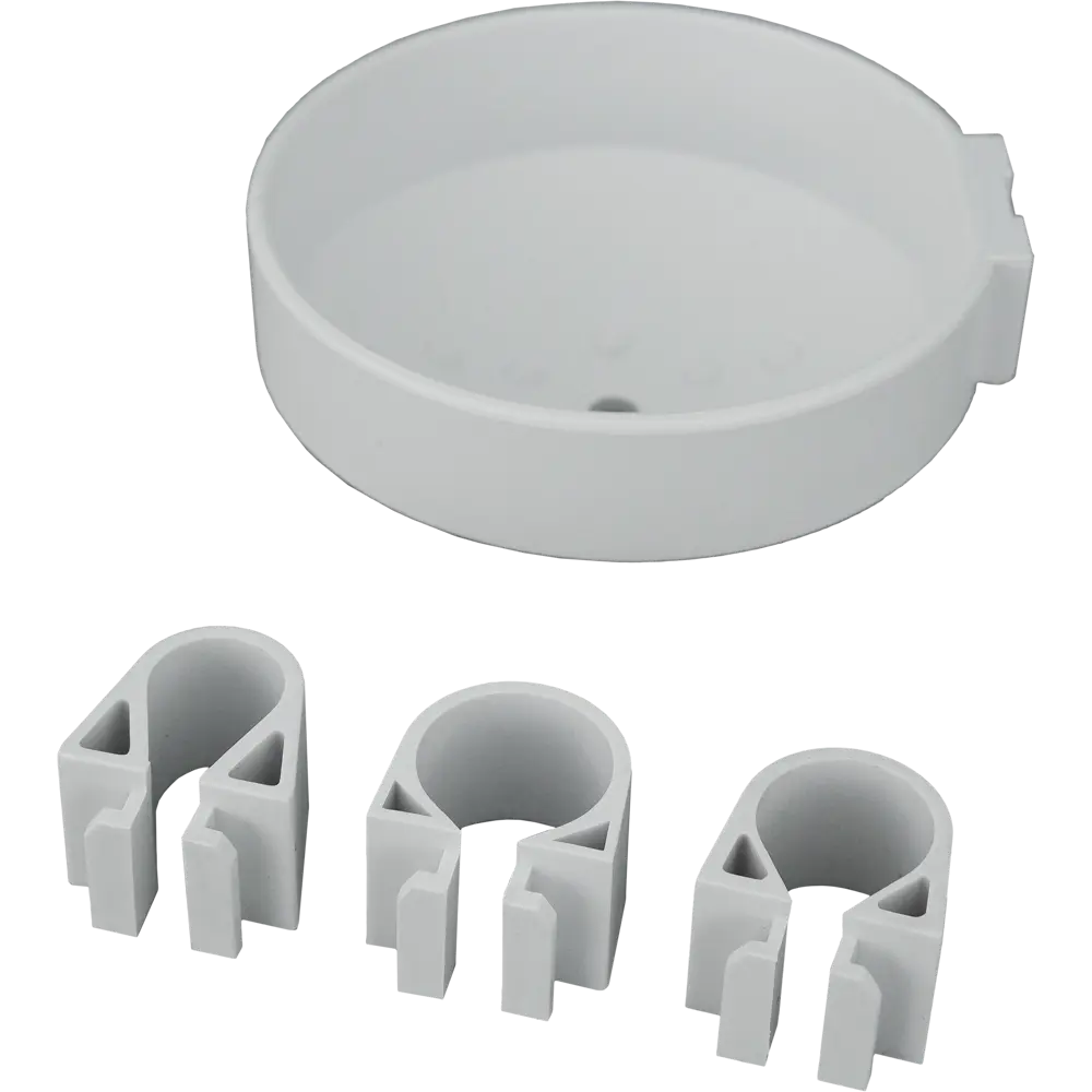 Мыльница для душевой штанги Orange DISH-W пластик цвет белый 82174485 STLM-2153124 - Вид №1