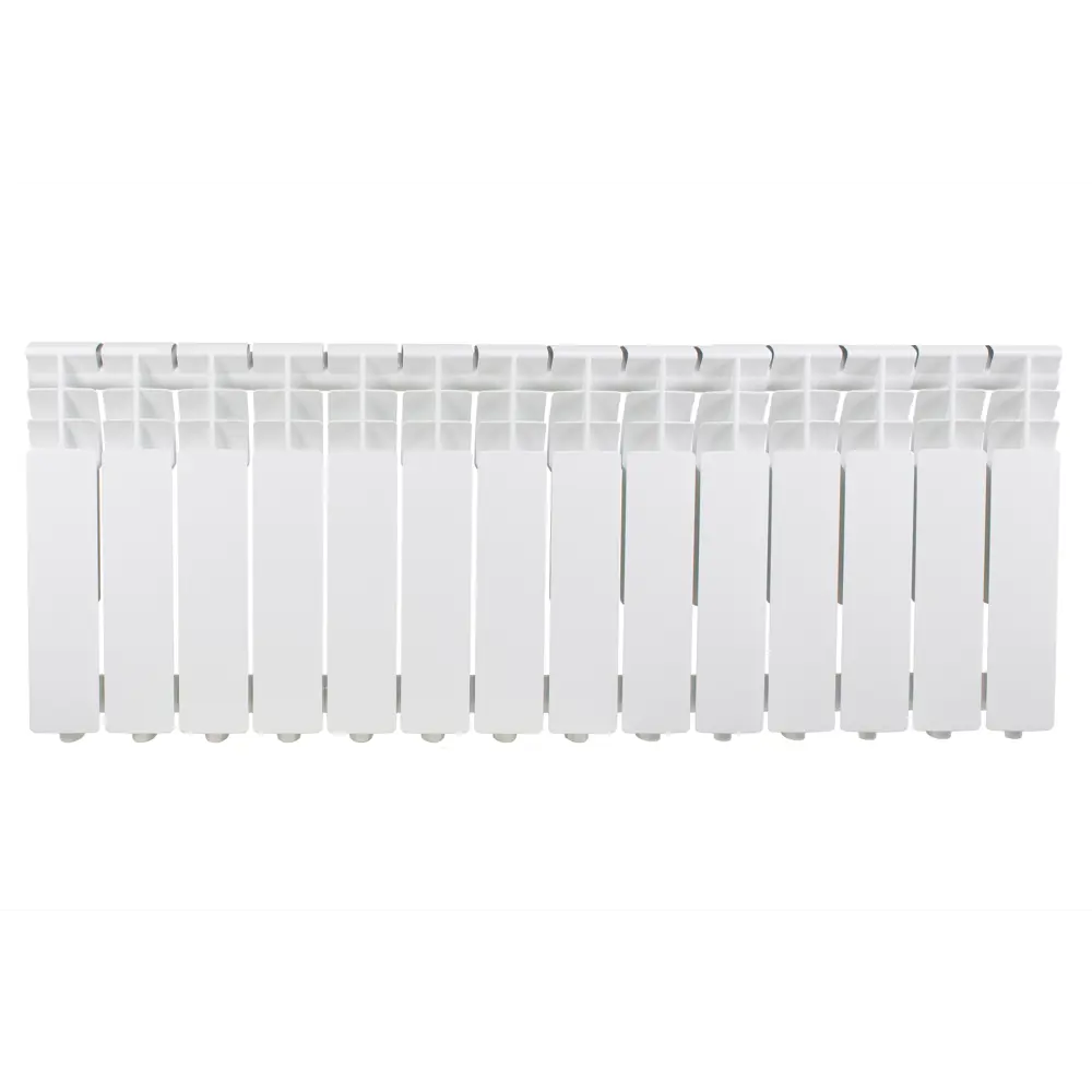 MONLAN Алюминиевый радиатор 14 секций белый 350/80 боковое подключение 89356048 STLM-0940535