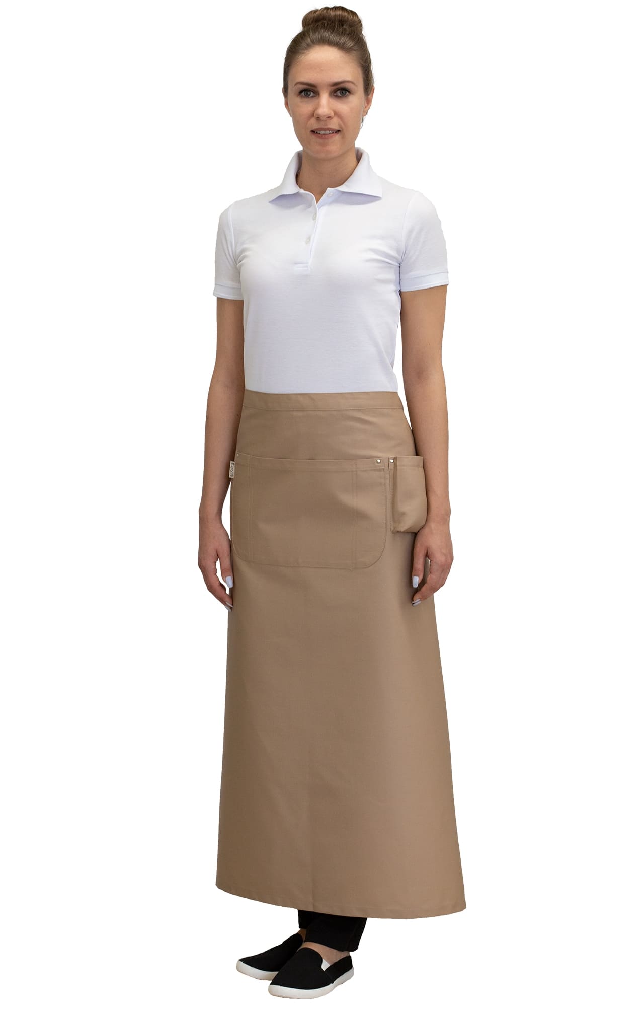 60616 Фартук  удлиненный цвет beige (бежевый) RICON  Одежда для официантов  размер  - Вид №5