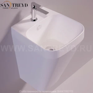 BB13BIANCOMATT Подвесная раковина настенная прямоугольная Simas Baden Baden белая