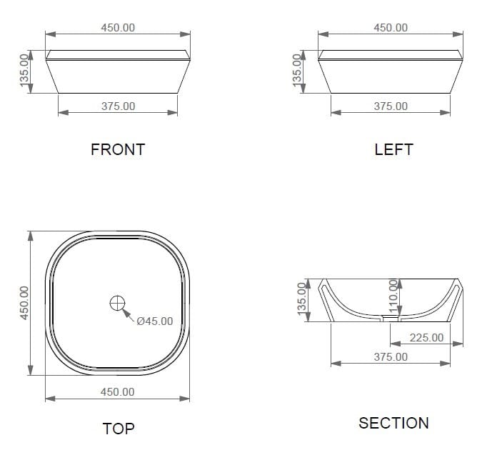 Керамическая квадратная столешница GSG Ceramic Design Cruise ARCH-00086913 - Вид №5