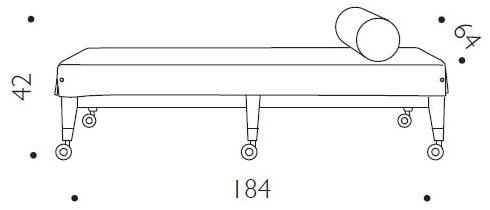 Driade Дормез со съемным чехлом из льна Neoz sun-id-1425772 - Вид №1