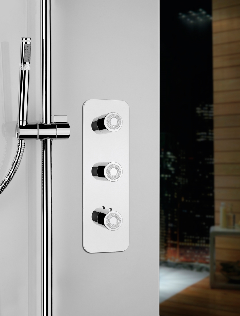 Z031204 + Z030201 000 Смеситель & запорный кран Oki 2 Outlets LP BOSSINI  - Вид №7