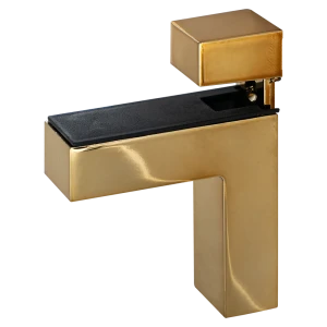 Полкодержатель Пеликан 85x24x64 мм ЦАМ цвет золото