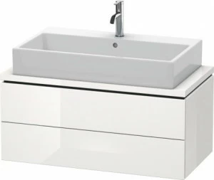 LC580802222 Тумбочка для компактной консоли L-Cube #LC5808 920 x 477 мм Белый глянцевый декор