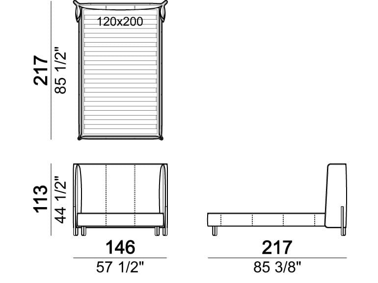 Двуспальная кровать с мягким изголовьем Arketipo BIG NIGHT ARCH-00083815 - Вид №8