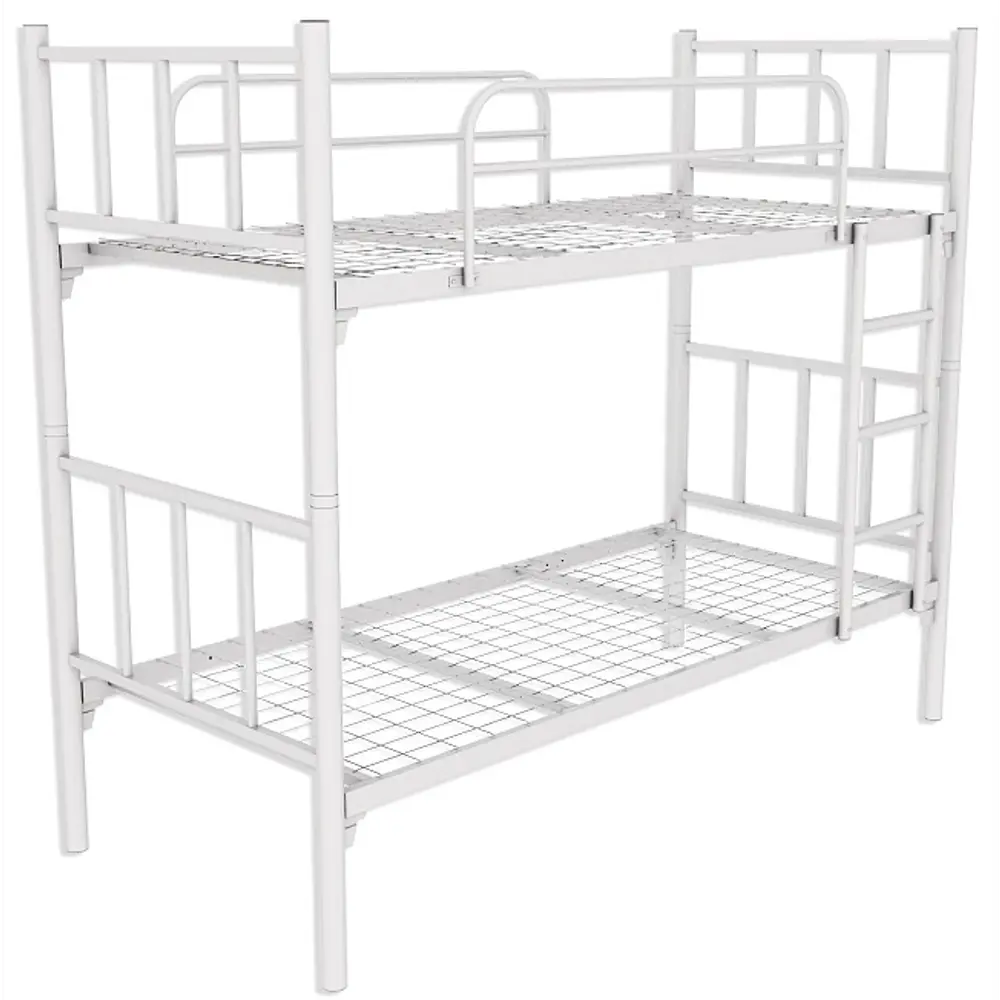 Кровать металлическая двухъярусная белый 201х96х210 см Santreyd нет STLM-2034011