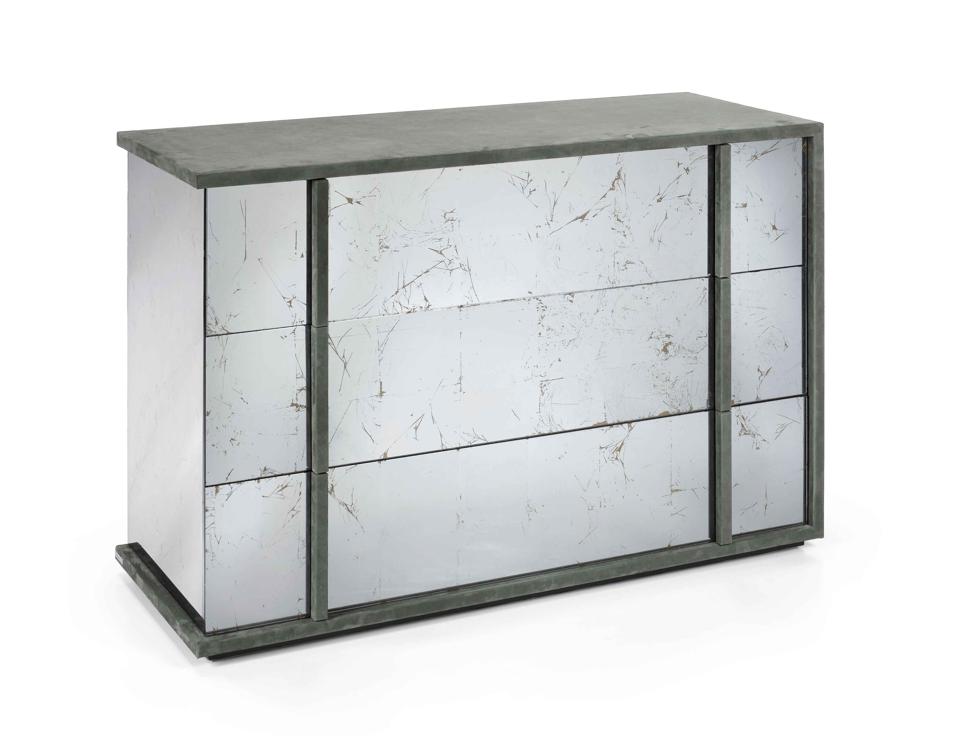 Деревянный и стеклянный комод RIVATELIER CUBE ARCH-00075129