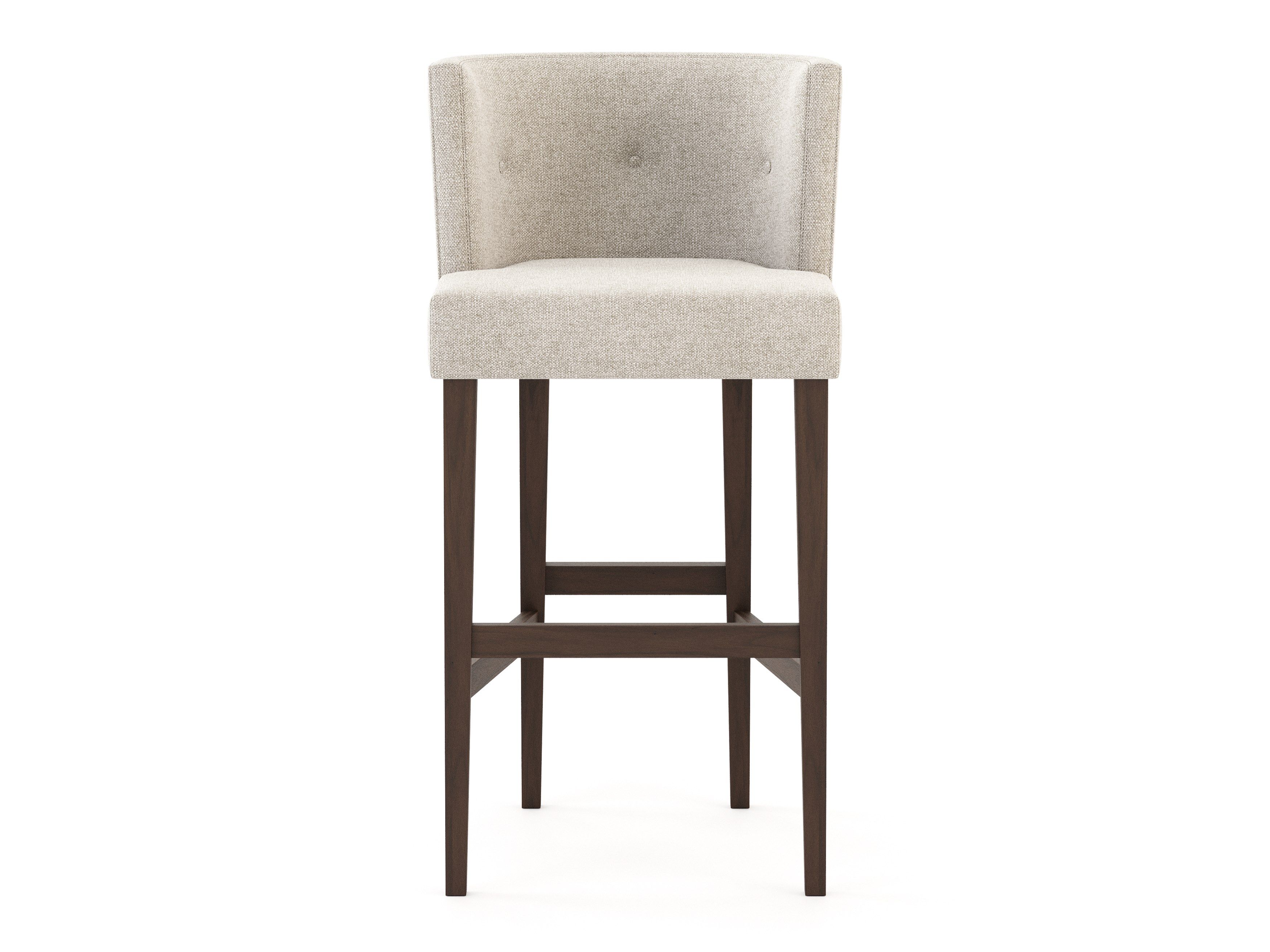 Высокий тканевый стул с подставкой для ног Stylish Club Milos ARCH-00140522 - Вид №1