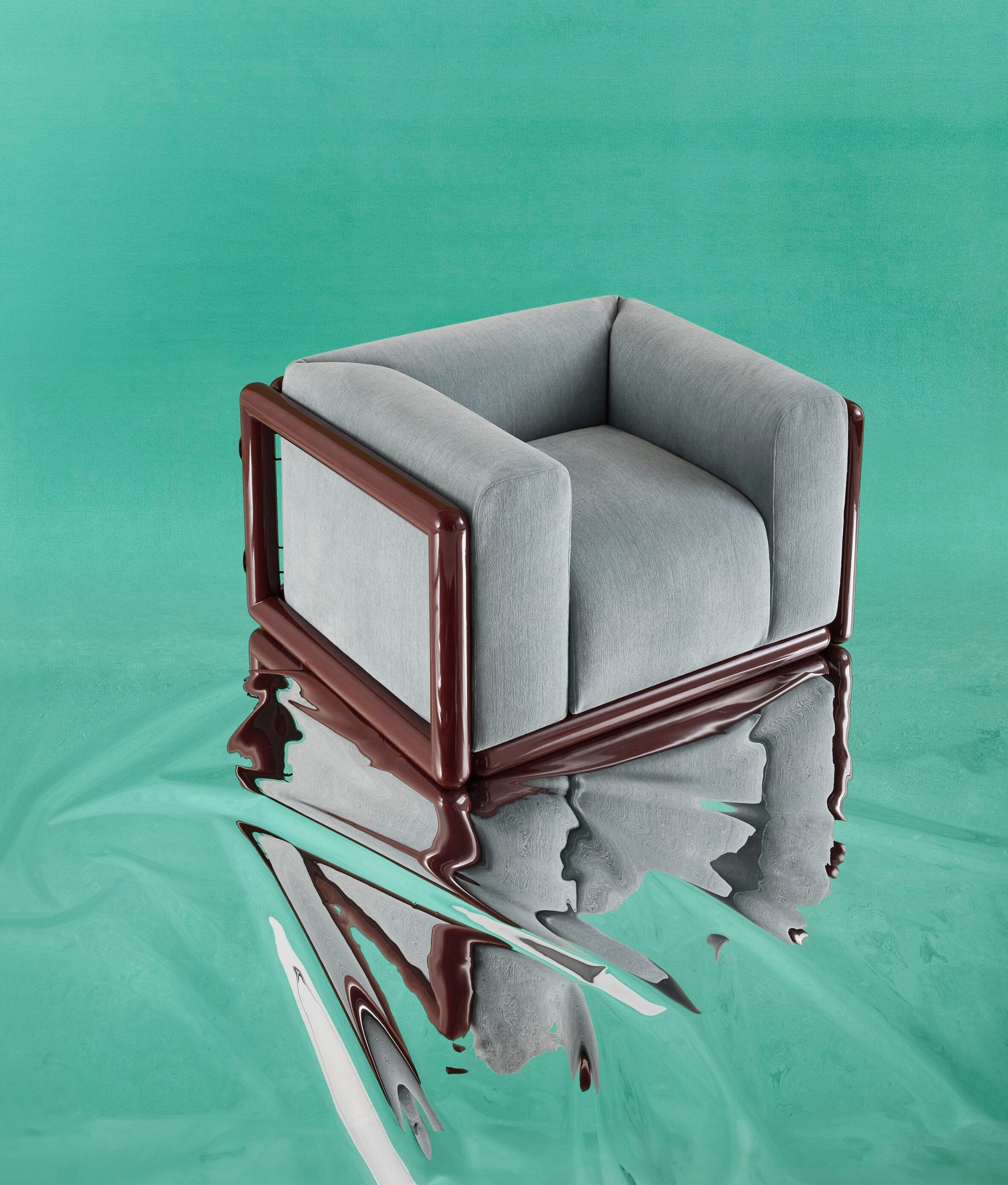 Тканевое кресло с подлокотниками CASSINA Cornaro ARCH-00144098 - Вид №3