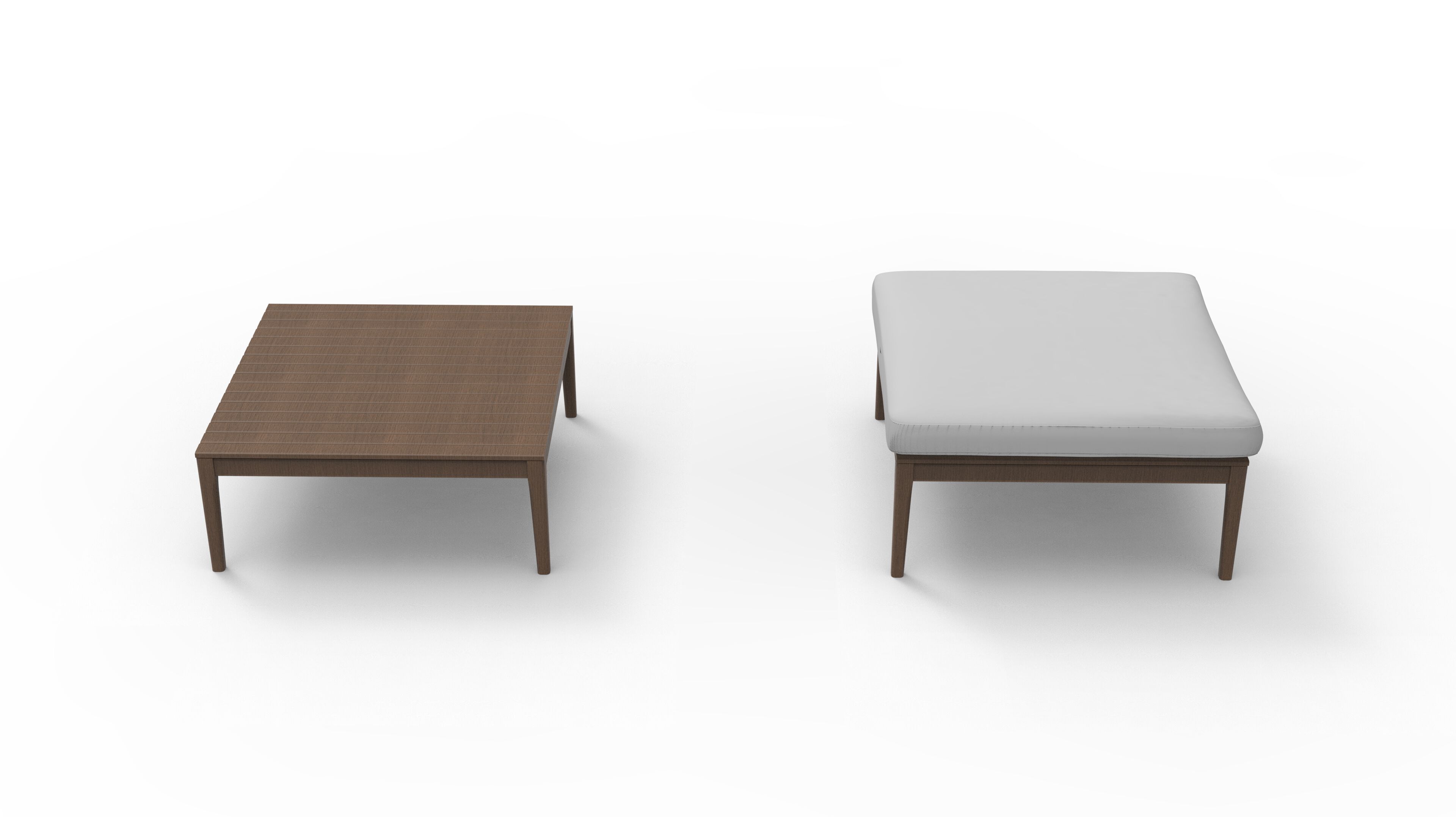 Модуль журнального столика для садового дивана в iroko Rever Пантеллерия ARCH-00149284 - Вид №2