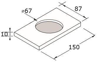MINA Настенный держатель зубных щеток из Corian® Emme sun-id-1409314 - Вид №2