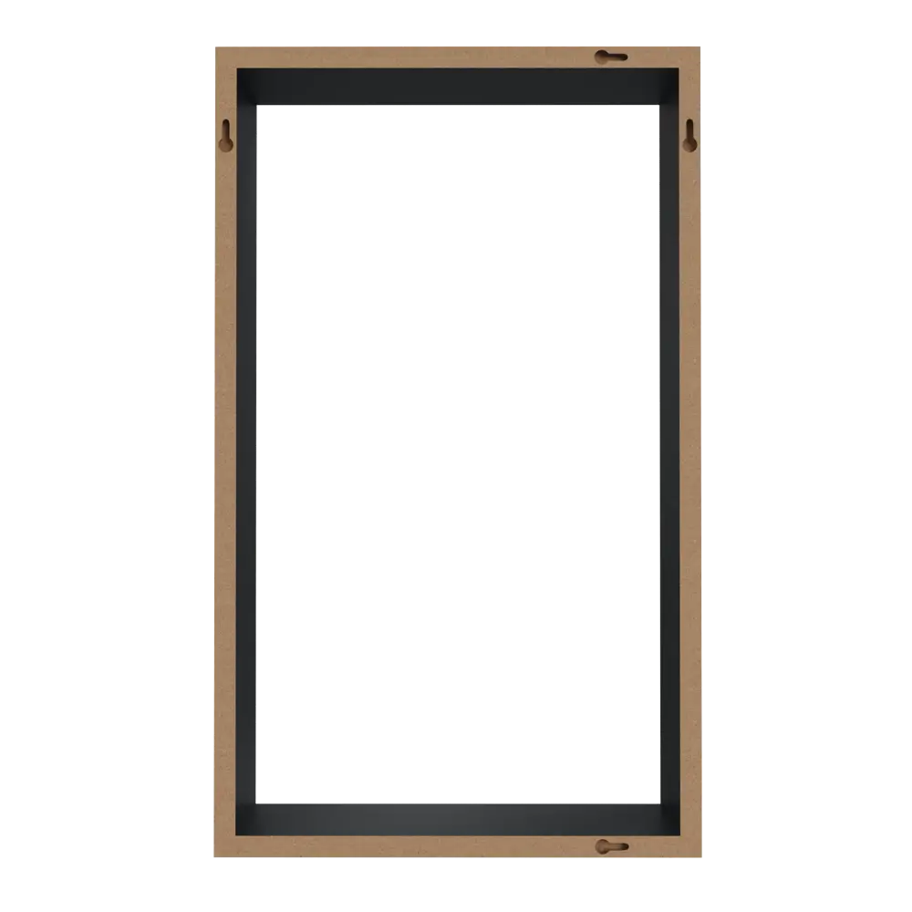 Полка настенная Spaceo 45x27 см/40x22 см МДФ цвет чёрный 2 шт 82877494 STLM-2157978  - Вид №5