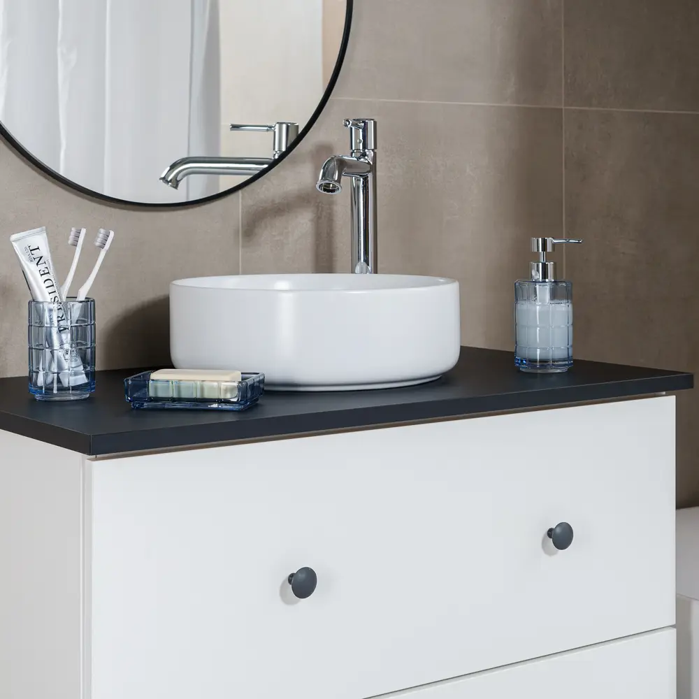 Стакан для зубных щеток Verran Norwa - голубой стеклянный органайзер для ванной 89384112 STLM-1571569 - Вид №7