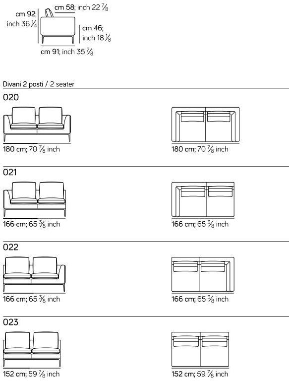 AMURA 4-х местный тканевый диван Leonard Am024.146+147 - Вид №2