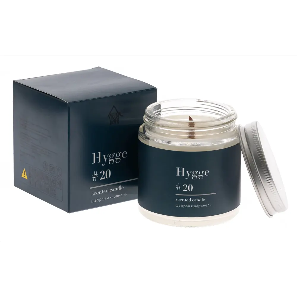 Свеча в стакане ароматизированная Arida Home Hygge N20 Шафран и карамель 89389532 STLM-2115058 