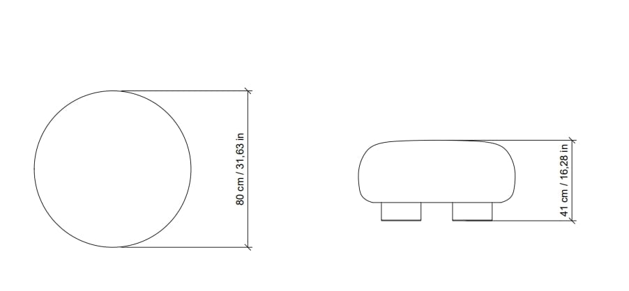 Круглый шерстяной пуф Morica Design Enjoy ARCH-00059098 - Вид №6