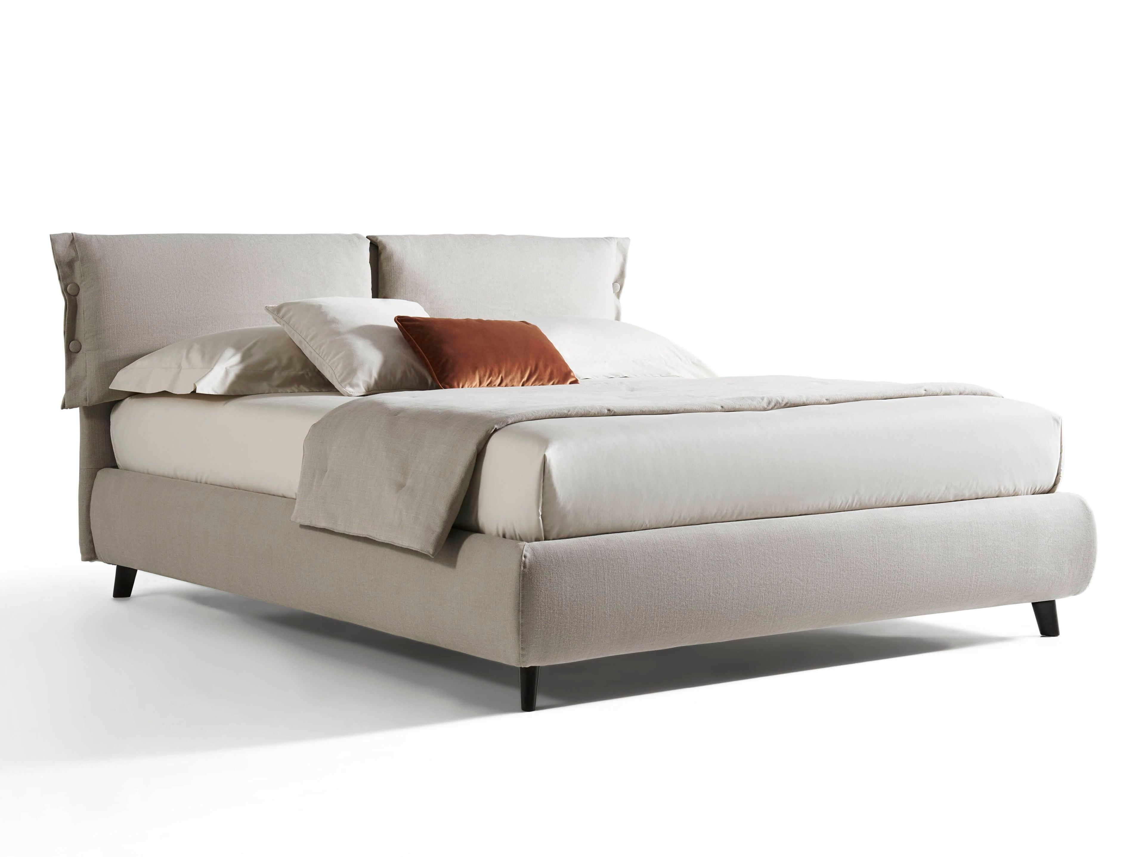 Двуспальная кровать из ткани с мягким изголовьем Twils GISELLE ARCH-00033828