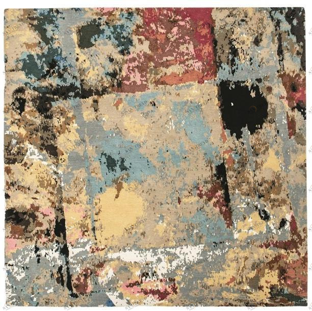 Toulemonde Bochart Ковер из шерсти с квадратным узором Exclusiv sun-id-1379915