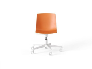 Пластиковый поворотный операционный стул с низкой спинкой