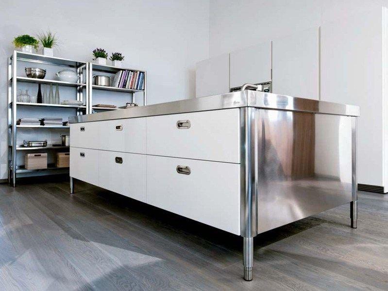 ALPES-INOX Островной кухонный гарнитур для мытья, приготовления пищи и хранения Liberi in cucina sun-id-1416419 - Вид №1