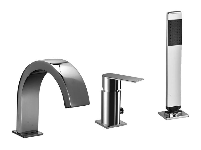 Смеситель для ванны с 3 отверстиями и ручным душем RUBINETTERIA PAFFONI Tango ARCH-00066081