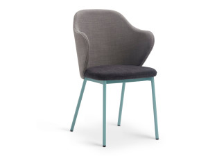 Мягкий тканевый стул с подлокотниками