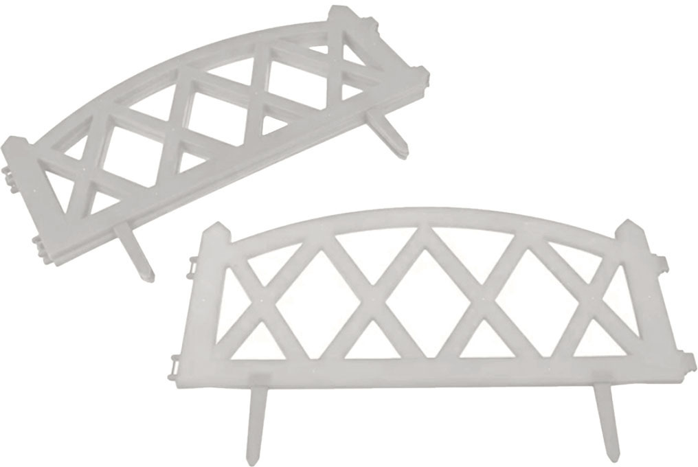 Забор декоративный "MODERN" №4, 5 шт, длина 3 метра, белый ГеоПластБорд