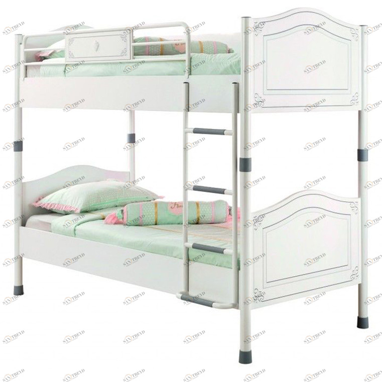 Детская двухъярусная кровать белая 90х200 см Selena CILEK SELENA 00-3832158 Белый Santreyd