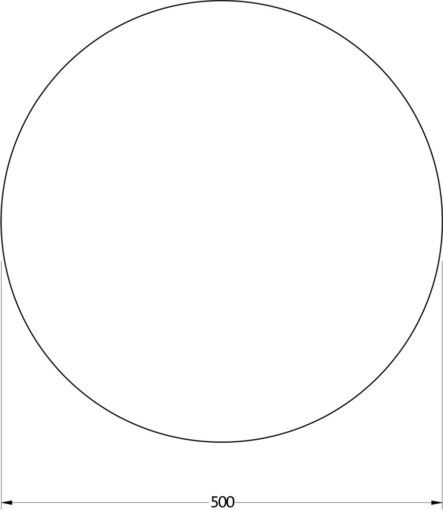 BY 2552 Зеркало с LED-подсветкой 12 W EVOFORM Ledshine - Вид №1