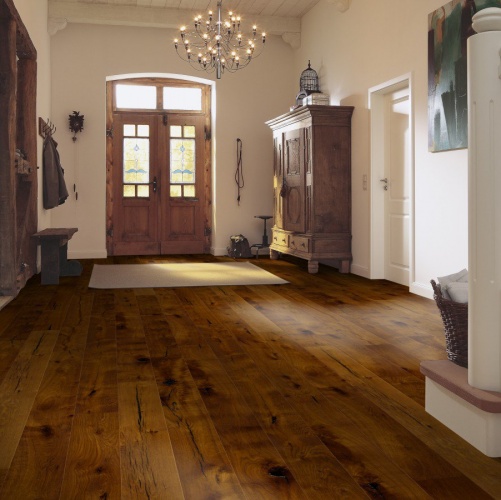 Паркетная доска Meister PD 400 Cottage Дымчатый 8304 Дуб Рустик с брашью (Текстурированная) 2200х180 мм 2300200020 - Вид №1