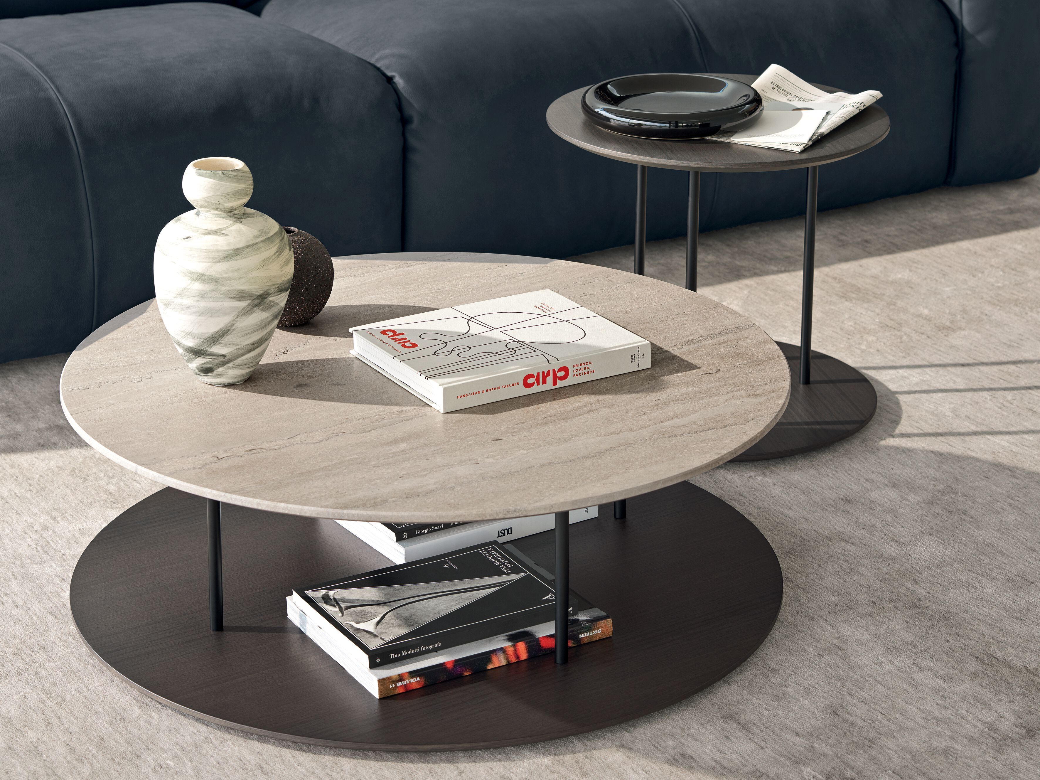 Мраморный круглый журнальный столик Ditre Italia Staker ARCH-00125262 - Вид №3