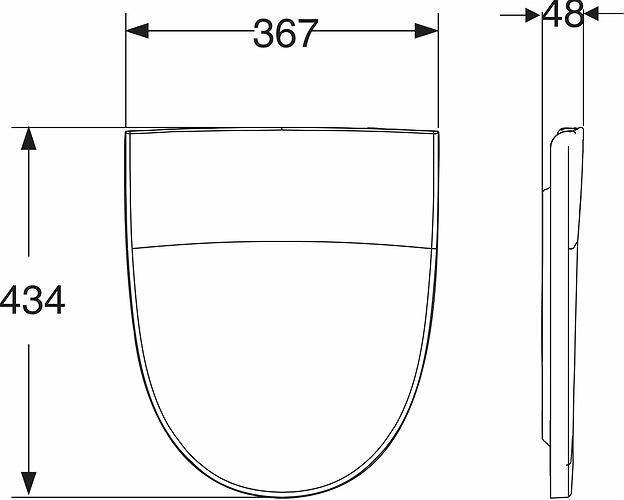 9153301001 Крышка сиденье для унитаза IDO Seven D - Вид №1