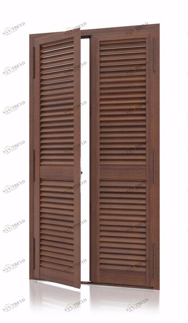 Kikau Бронированный алюминиевый ставень с неподвижными ламелями K80 sun-id-1469524