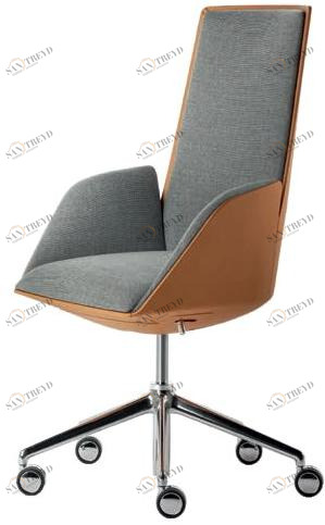 Poltrona Frau Кресло для руководителя из ткани с 5 спицами на колесиках L'ufficio - poltrone ufficio sun-id-1499788