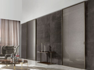 Тканые стеклянные раздвижные двери