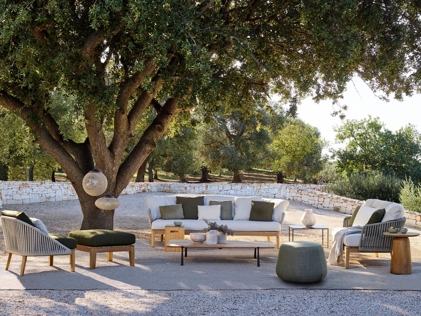 2-местный тканевый мягкий садовый диван TRIBÙ Mood ARCH-00078198 - Вид №7