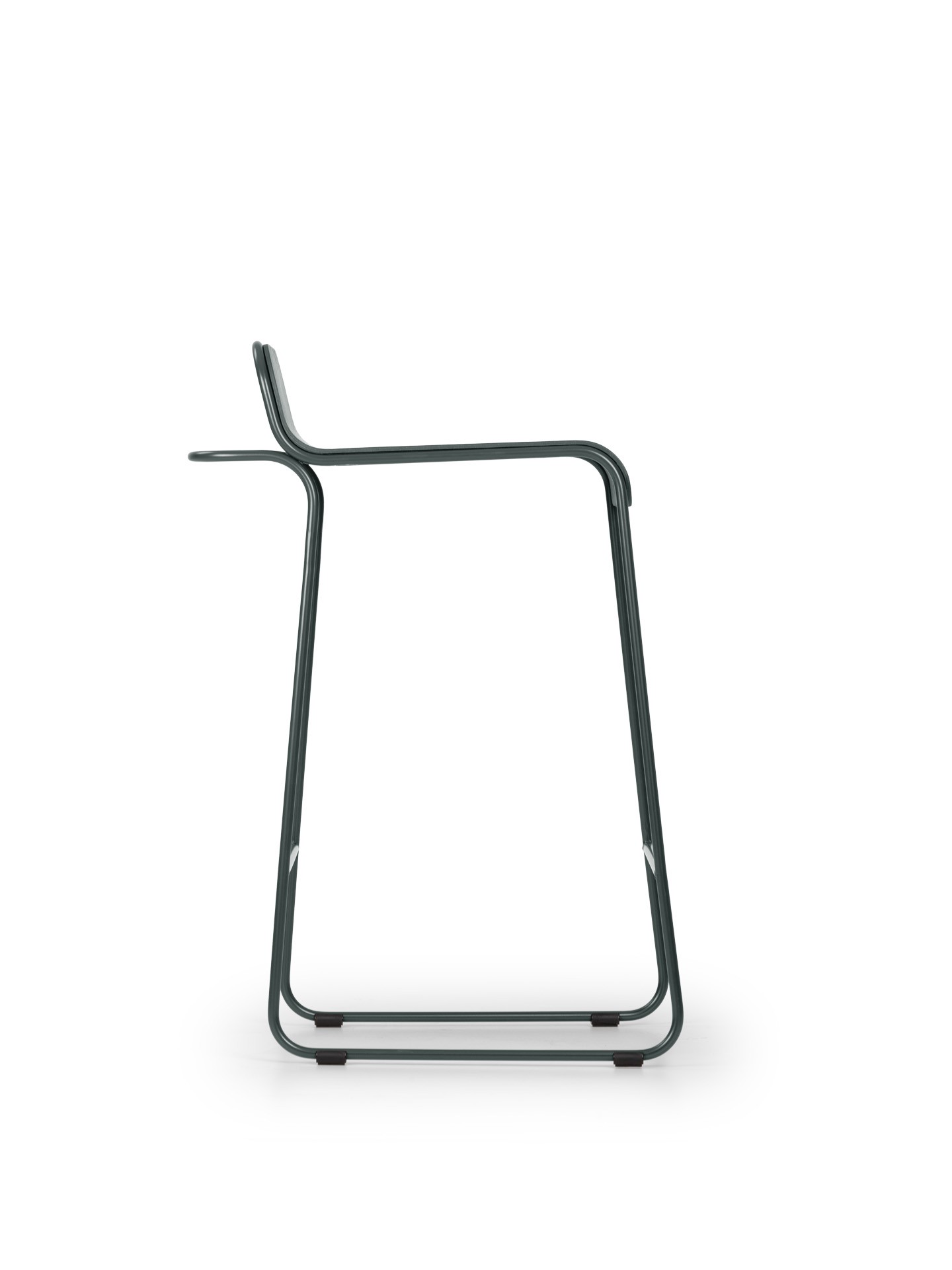 FL 6505 Средний табурет со стальной салазкой True Design Flow