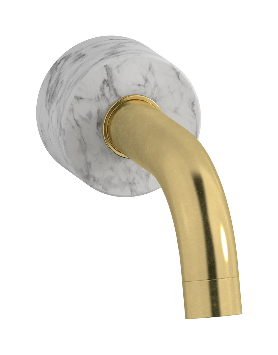 Настенный излив WE ARE IB mr320on_1 Natural Brass Marmo