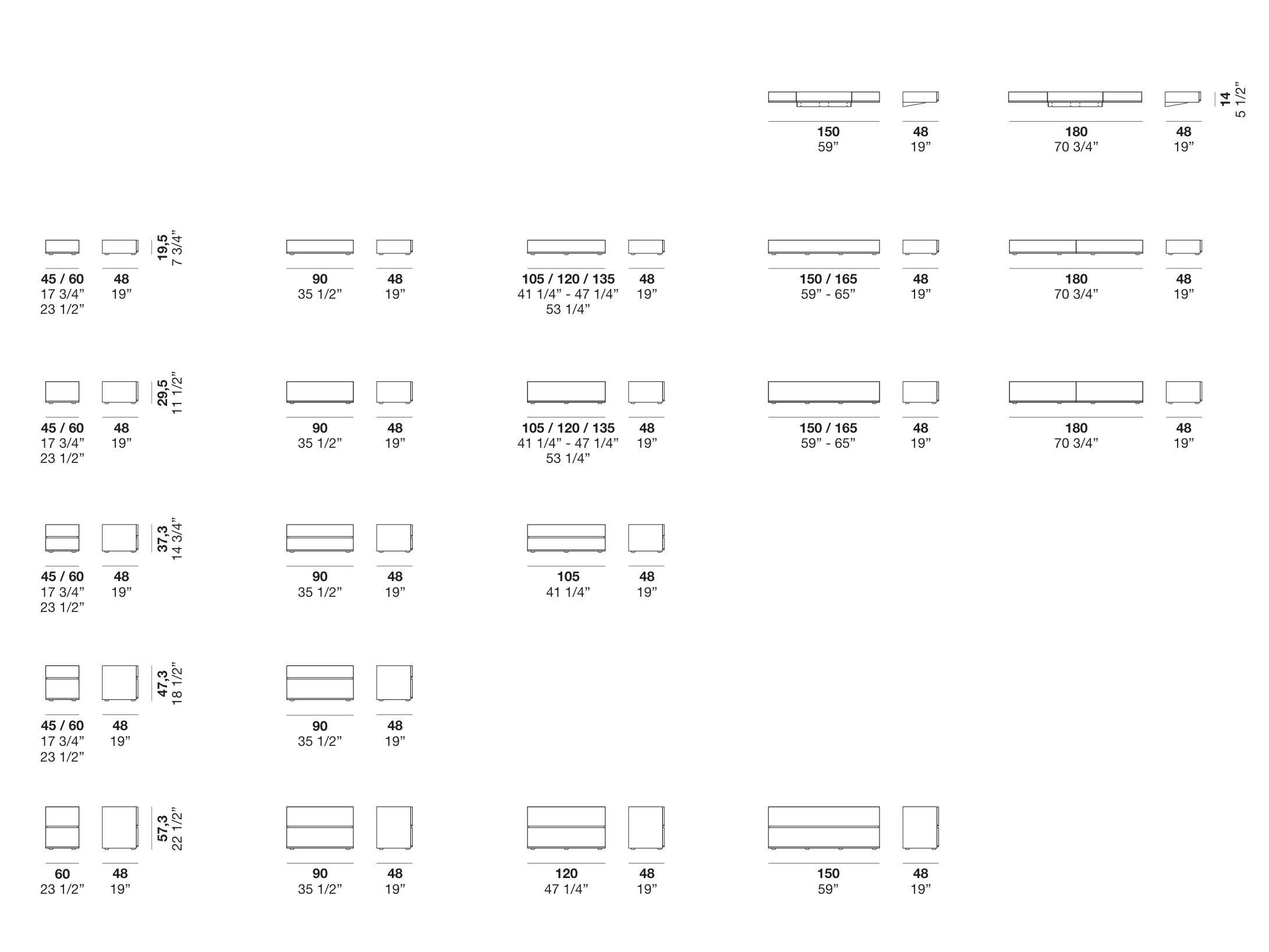 Деревянная тумбочка с ящиками Alf DaFrè by Side ARCH-00024060 - Вид №3