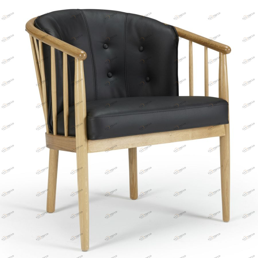 Кресло с восемью кнопками Anna, дуб, черное Kragelund 40600202800