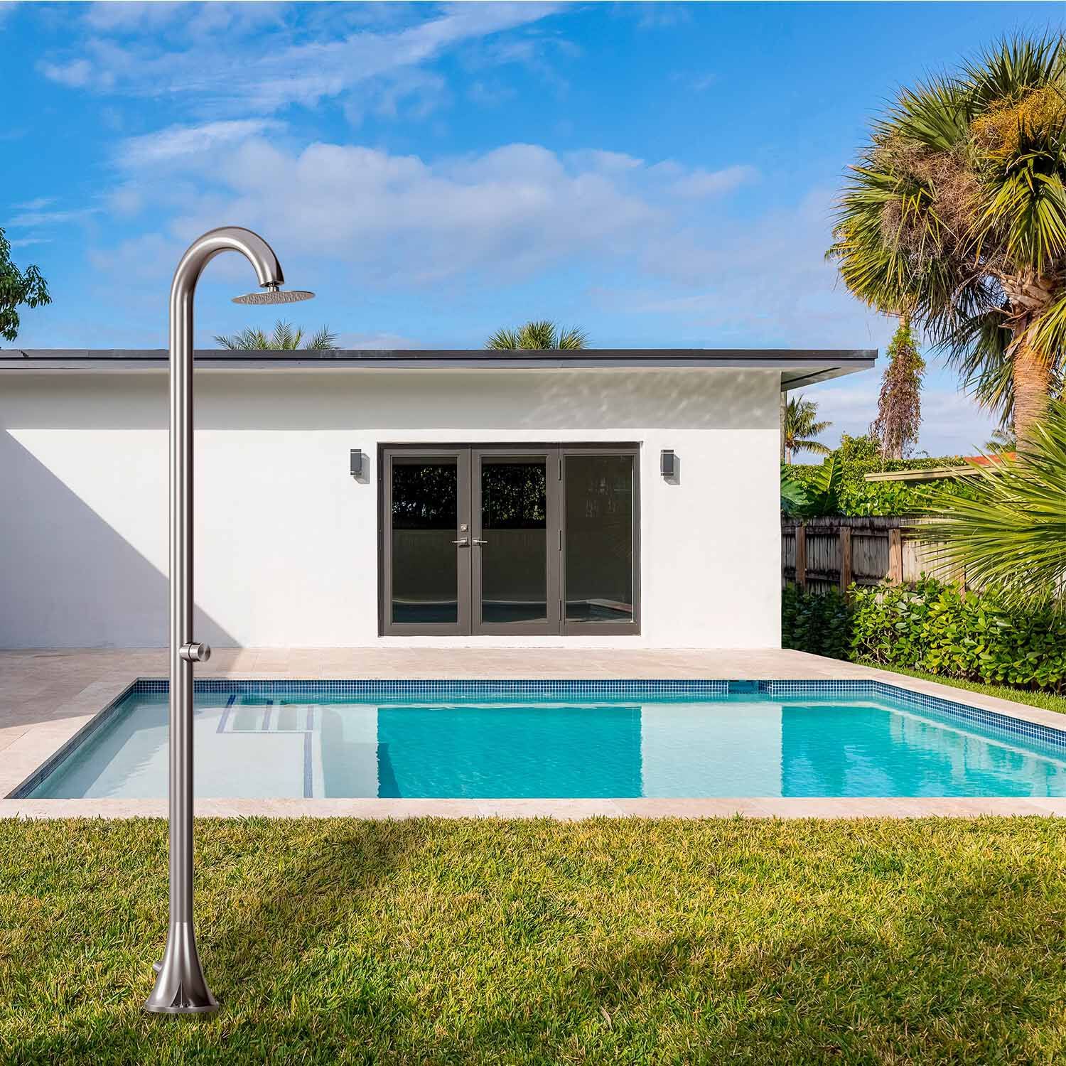 Открытый душ из нержавеющей стали с душем SINED LUNA TMP ARCH-00148186 - Вид №9