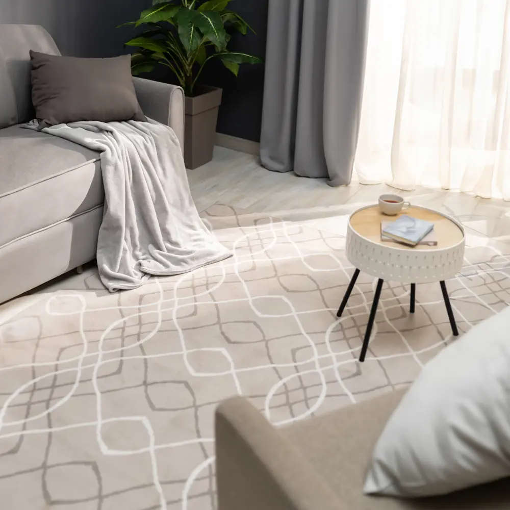 Ковер MERINOS Silver D532I серый 250x350 см для гостиной и спальни 82182713 STLM-0021486